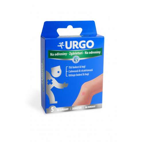 URGO Na odřeniny hydrokol.náplast 7.2x4.1cm 5ks